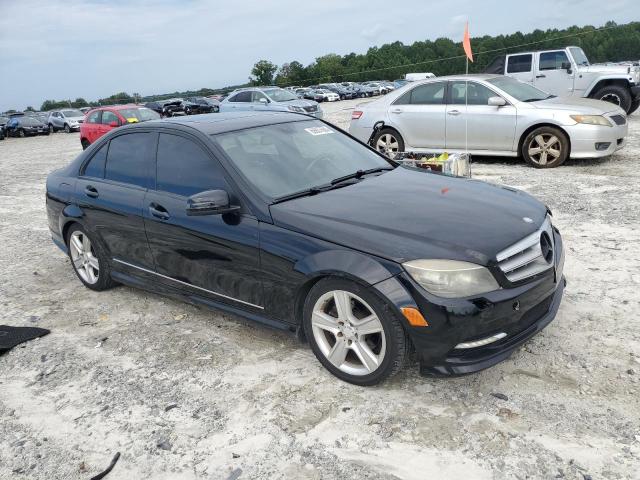 WDDGF8BB2BR144096 - 2011 MERCEDES-BENZ C 300 4MATIC BLACK photo 4