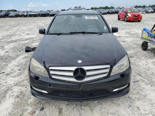 WDDGF8BB2BR144096 - 2011 MERCEDES-BENZ C 300 4MATIC BLACK photo 5