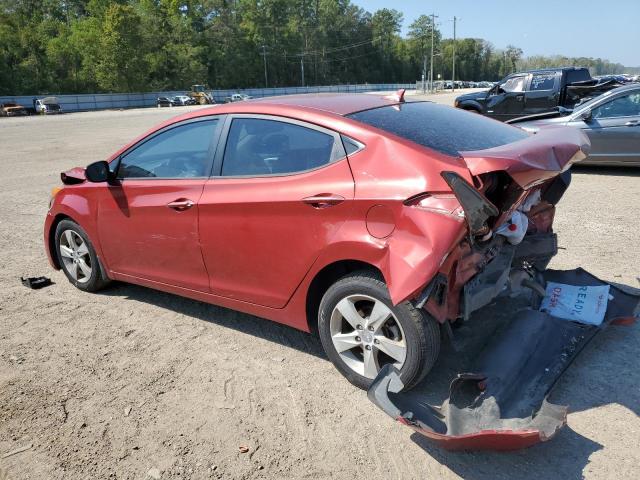 KMHDH4AE0DU592263 - 2013 HYUNDAI ELANTRA GLS RED photo 2