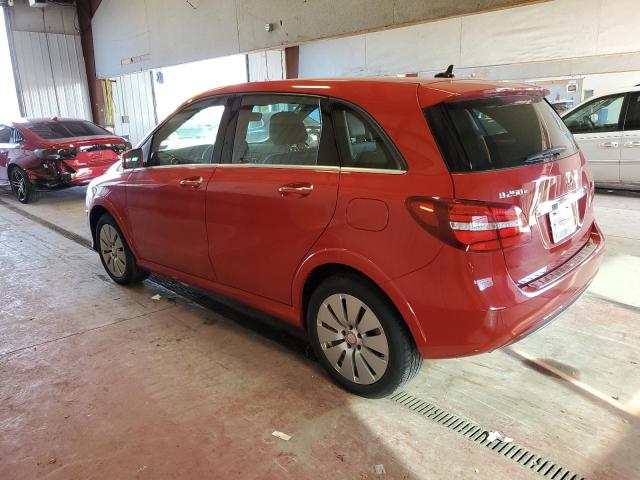 WDDVP9AB0GJ009622 - 2016 MERCEDES-BENZ B 250E RED photo 2