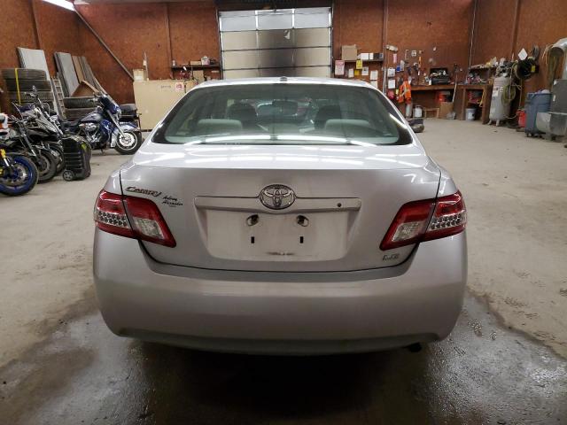 4T1BF3EK6BU757592 - 2011 TOYOTA CAMRY BASE SILVER photo 6