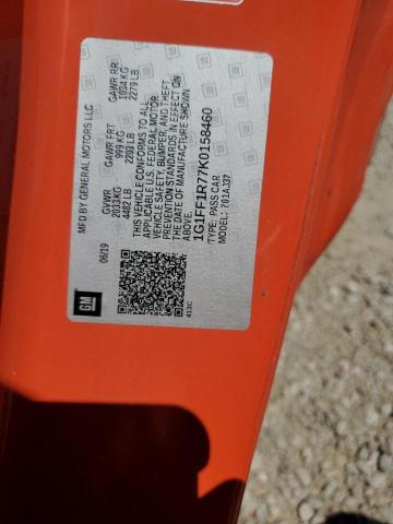 1G1FF1R77K0158460 - 2019 CHEVROLET CAMARO SS 橙色 照片 13