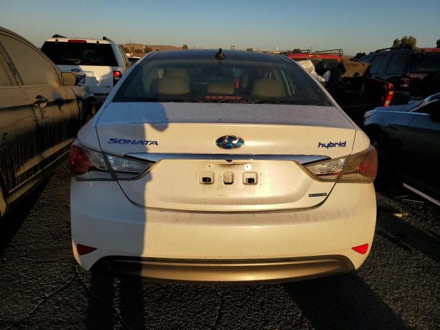 KMHEC4A42FA120726 - 2015 HYUNDAI SONATA HYBRID WHITE photo 6