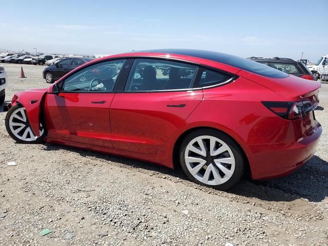 5YJ3E1EA2PF666004 - 2023 TESLA MODEL 3 MAROON photo 2