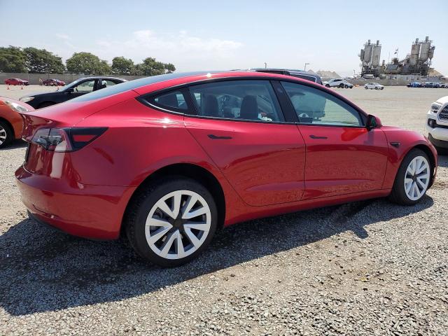 5YJ3E1EA2PF666004 - 2023 TESLA MODEL 3 MAROON photo 3