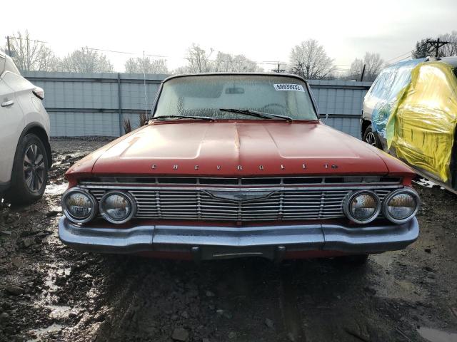 11539B178737 - 1961 CHEVROLET BEL AIR RED photo 5