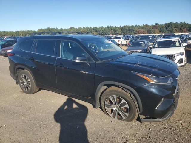 5TDGBRCH5MS519157 - 2021 TOYOTA HIGHLANDER HYBRID XLE BLACK photo 4