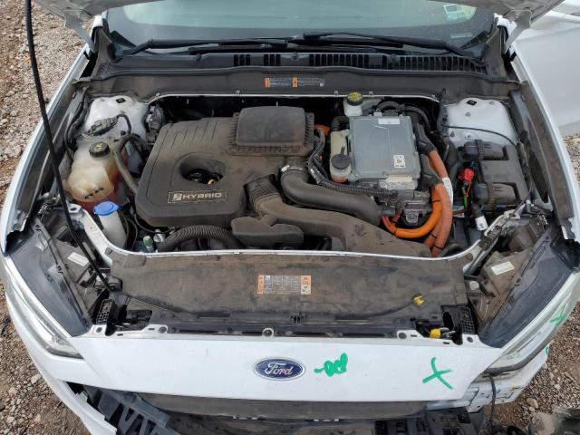 3FA6P0LU7JR111821 - 2018 FORD FUSION SE HYBRID WHITE photo 11