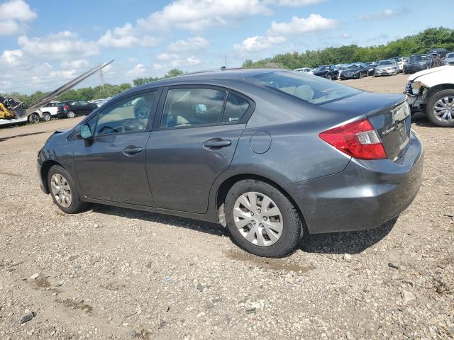 19XFB2F54CE065643 - 2012 HONDA CIVIC LX GRAY photo 2