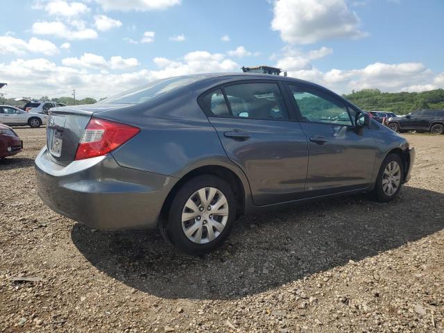 19XFB2F54CE065643 - 2012 HONDA CIVIC LX GRAY photo 3