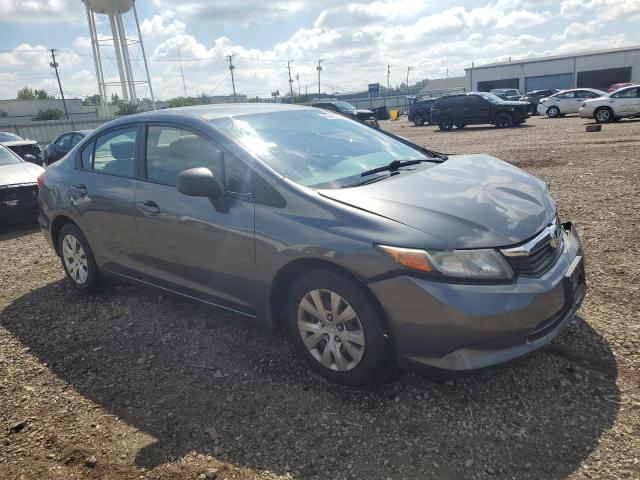 19XFB2F54CE065643 - 2012 HONDA CIVIC LX GRAY photo 4