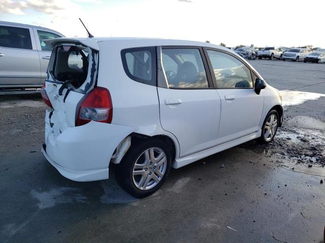 JHMGD38687S047917 - 2007 HONDA FIT S WHITE photo 3