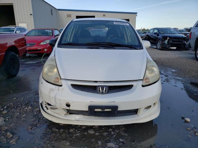 JHMGD38687S047917 - 2007 HONDA FIT S WHITE photo 5