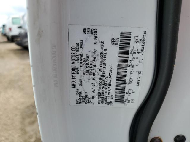 1FMEU74E67UA73929 - 2007 FORD EXPLORER EDDIE BAUER WHITE photo 12