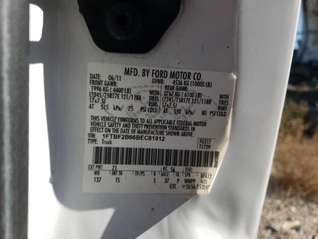 1FTBF2B66BEC81912 - 2011 FORD F250 SUPER DUTY WHITE photo 13