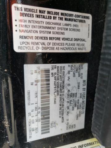 5LMFU27517LJ13940 - 2007 LINCOLN NAVIGATOR შავი ფოტო 13