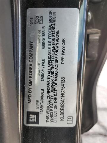 KL8CB6SA1HC754138 - 2017 CHEVROLET SPARK LS BLACK photo 12