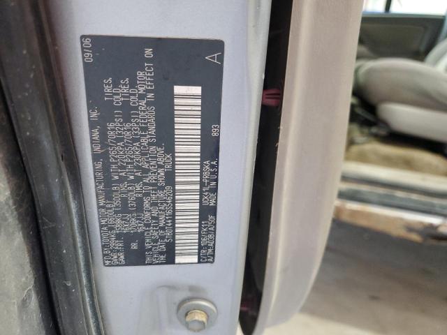 5TBDT44116S546209 - 2006 TOYOTA TUNDRA DOUBLE CAB SR5 SILVER photo 12