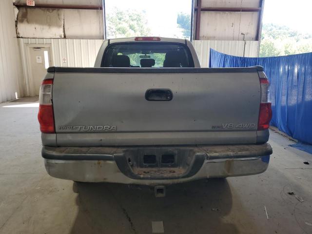 5TBDT44116S546209 - 2006 TOYOTA TUNDRA DOUBLE CAB SR5 SILVER photo 6