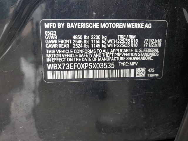 WBX73EF0XP5X03535 - 2023 BMW X1 XDRIVE28I BLACK photo 13