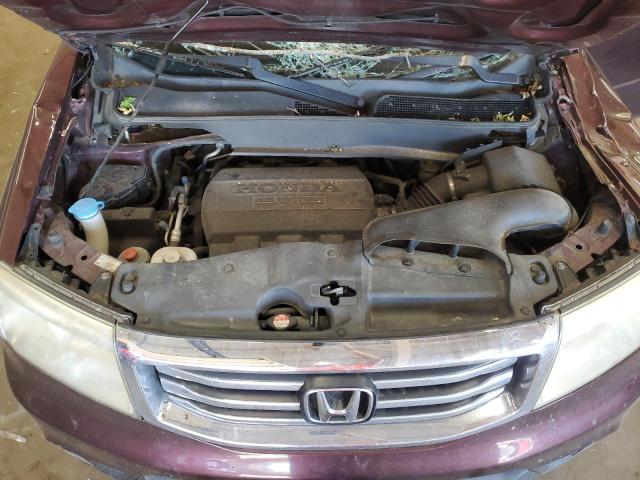 5FNYF4H52DB084693 - 2013 HONDA PILOT EXL MAROON photo 12