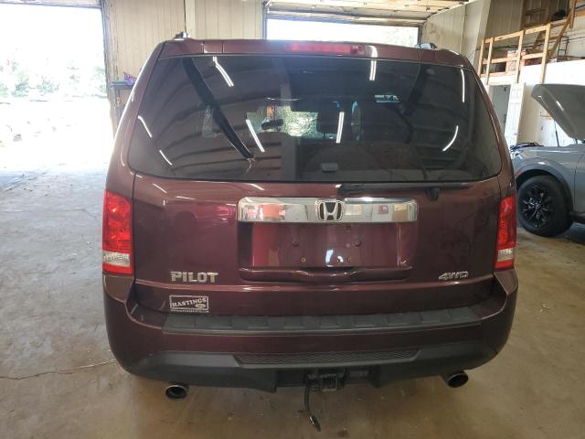5FNYF4H52DB084693 - 2013 HONDA PILOT EXL MAROON photo 6