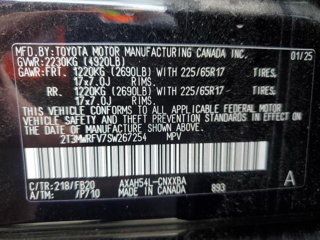 2T3MWRFV7SW267254 - 2025 TOYOTA RAV4 LE BLACK photo 14