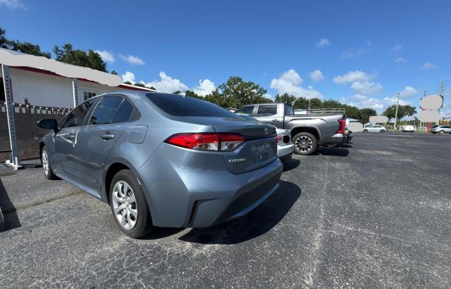 5YFEPMAE4MP169890 - 2021 TOYOTA COROLLA LE BLACK photo 3