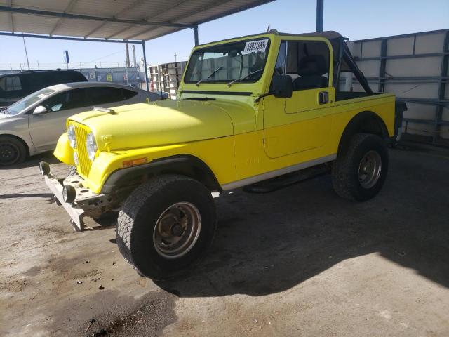 1JCCF87E3GT091736 - 1986 JEEP JEEP CJ7 YELLOW photo 1