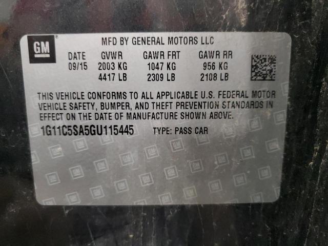 1G11C5SA5GU115445 - 2016 CHEVROLET MALIBU LIM LT 石墨色 照片 13