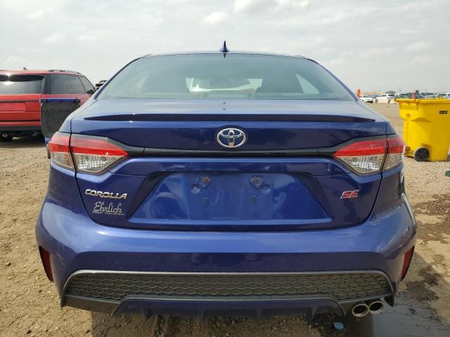 5YFP4RCE2LP046468 - 2020 TOYOTA COROLLA SE BLUE photo 6