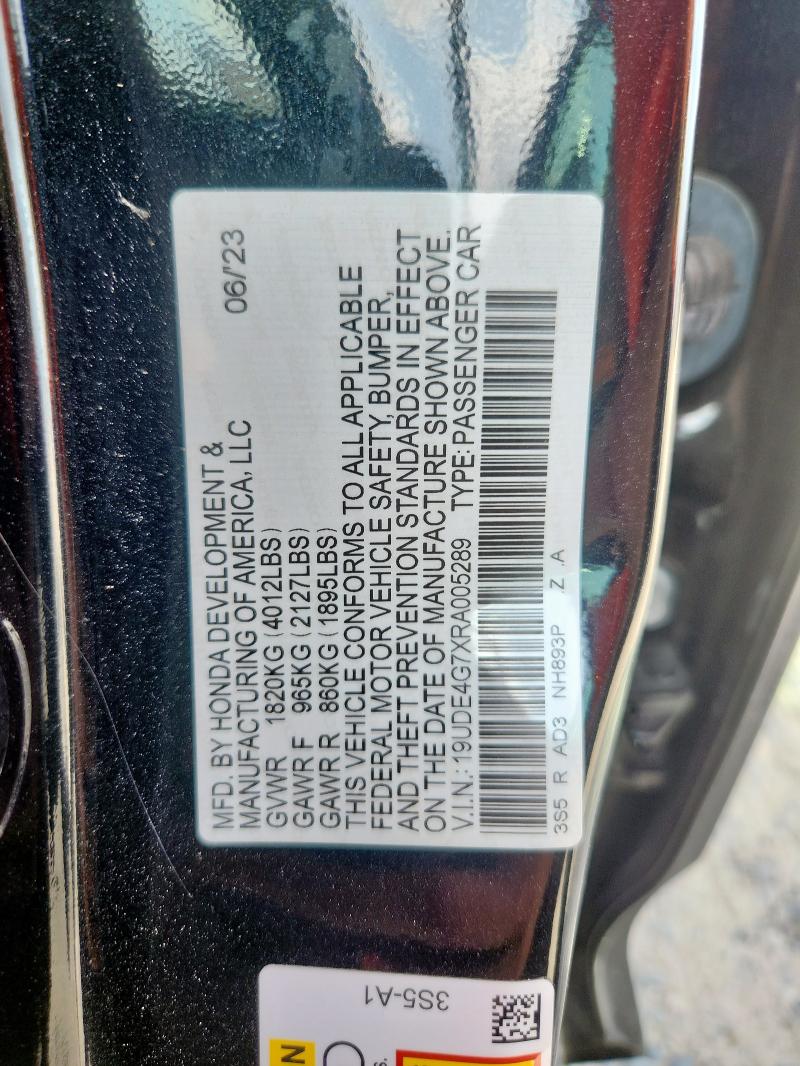 19UDE4G7XRA005289 - 2024 ACURA INTEGRA A-SPEC TECH BLACK photo 12