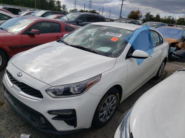 3KPF24AD9LE204398 - 2020 KIA FORTE FE WHITE photo 1