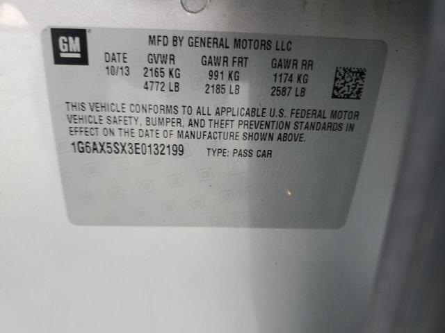 1G6AX5SX3E0132199 - 2014 CADILLAC CTS LUXURY COLLECTION فضي صورة 12