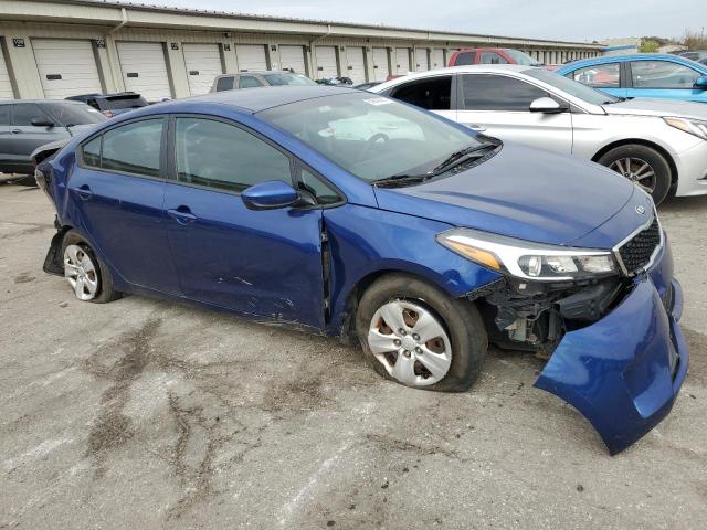 3KPFK4A70JE180581 - 2018 KIA FORTE LX BLUE photo 4