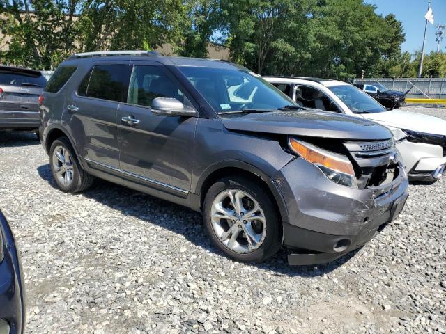 1FM5K8F83EGC13689 - 2014 FORD EXPLORER LIMITED ნაცრისფერი ფოტო 4