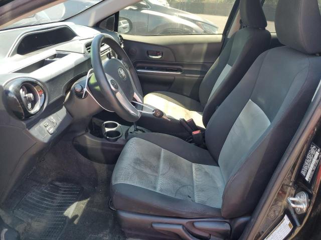 JTDKDTB31G1117810 - 2016 TOYOTA PRIUS C BLACK photo 7