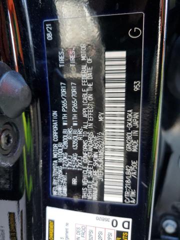 JTEFU5JR1N5252712 - 2022 TOYOTA 4RUNNER SR5 Noir photo 13