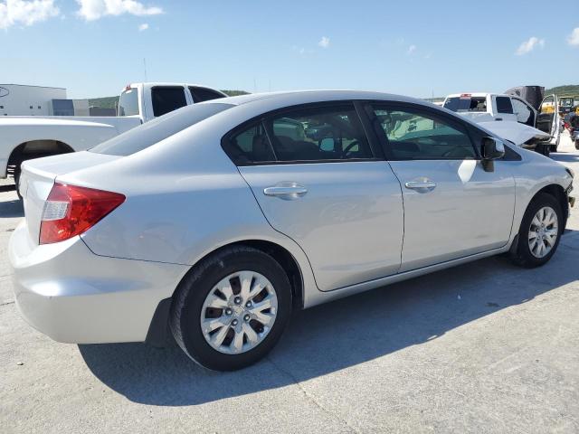 19XFB2F5XCE110441 - 2012 HONDA CIVIC LX SILVER photo 3