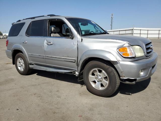 5TDZT38A72S093466 - 2002 TOYOTA SEQUOIA LIMITED SILVER photo 4