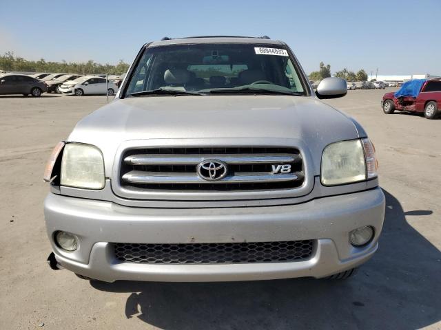 5TDZT38A72S093466 - 2002 TOYOTA SEQUOIA LIMITED SILVER photo 5