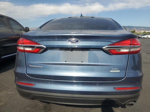 3FA6P0HD0KR216761 - 2019 FORD FUSION SE BLUE photo 6