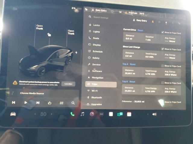 5YJ3E1EA7PF646654 - 2023 TESLA MODEL 3 Qara foto 9