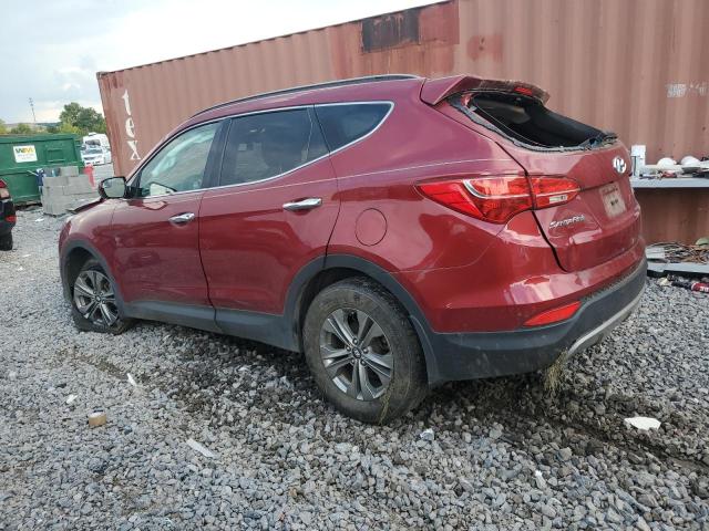 5XYZU3LB1GG356956 - 2016 HYUNDAI SANTA FE S RED photo 2