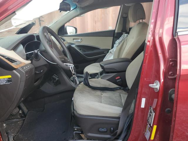 5XYZU3LB1GG356956 - 2016 HYUNDAI SANTA FE S RED photo 7