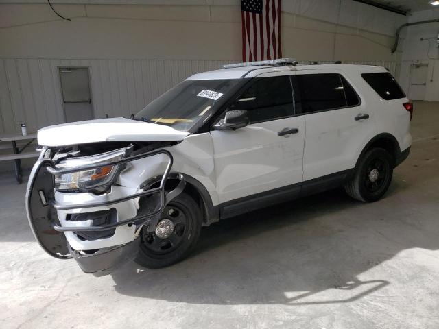 1FM5K8ARXKGB22396 - 2019 FORD EXPLORER POLICE INTERCEPTOR WHITE photo 1