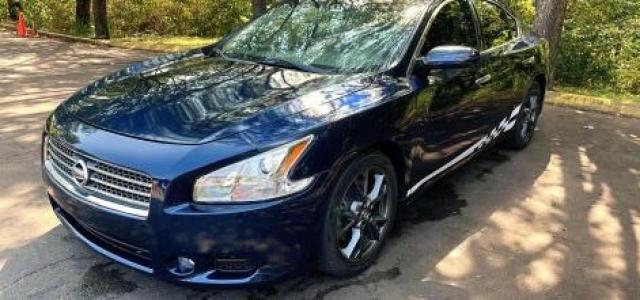 1N4AA5APXEC914147 - 2014 NISSAN MAXIMA S BLUE photo 2