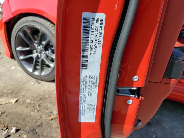 2C3CDXGJXNH262205 - 2022 DODGE CHARGER SCAT PACK RED photo 12