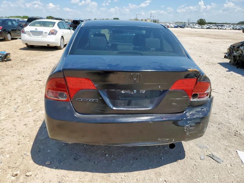 1HGFA16867L133608 - 2007 HONDA CIVIC EX BLACK photo 6