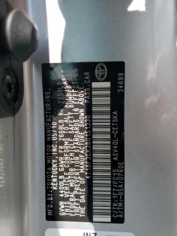 4T1BF3EK3BU151330 - 2011 TOYOTA CAMRY BASE 银色 照片 12